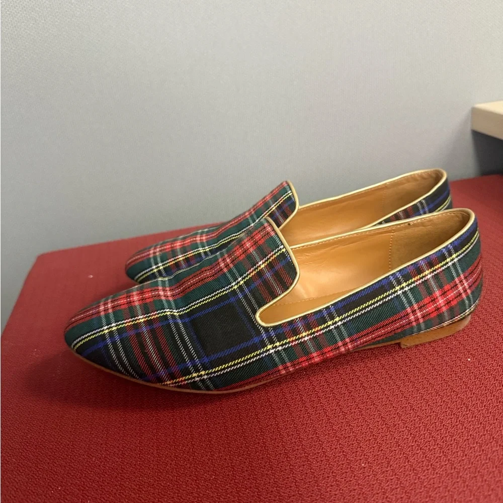 J.Crew tartan plain loafer size 9 - Picture 3 of 6